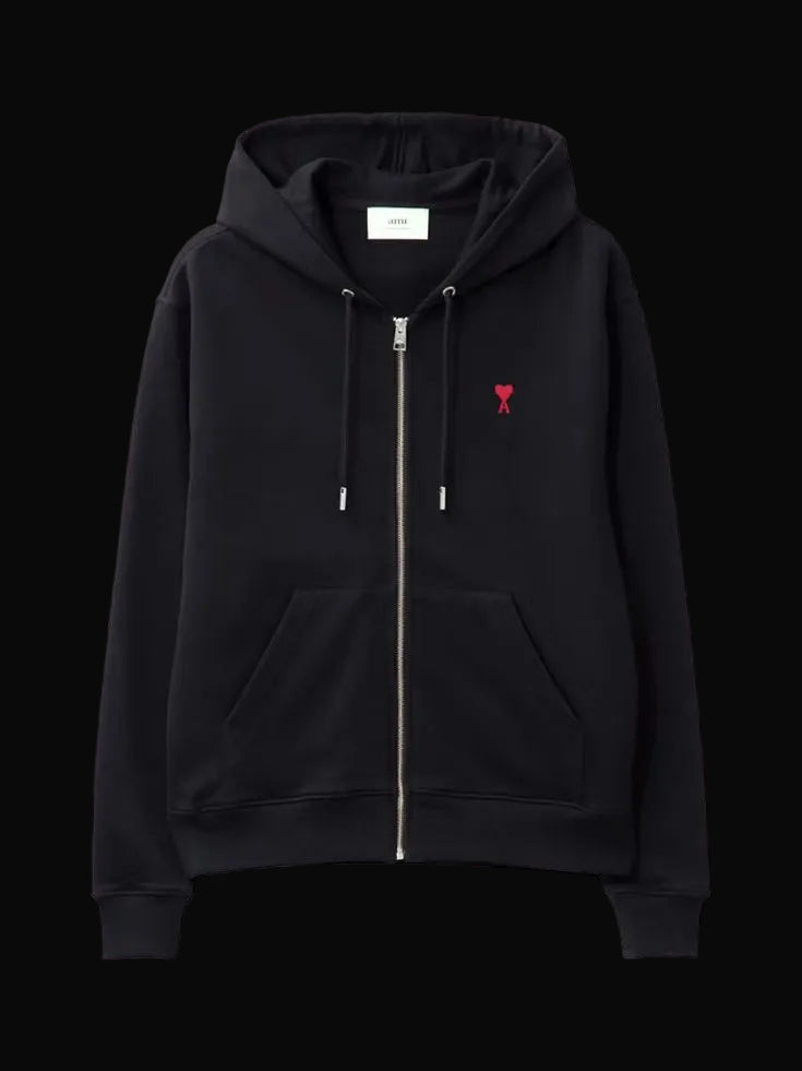 Ami Paris Black Zip Up