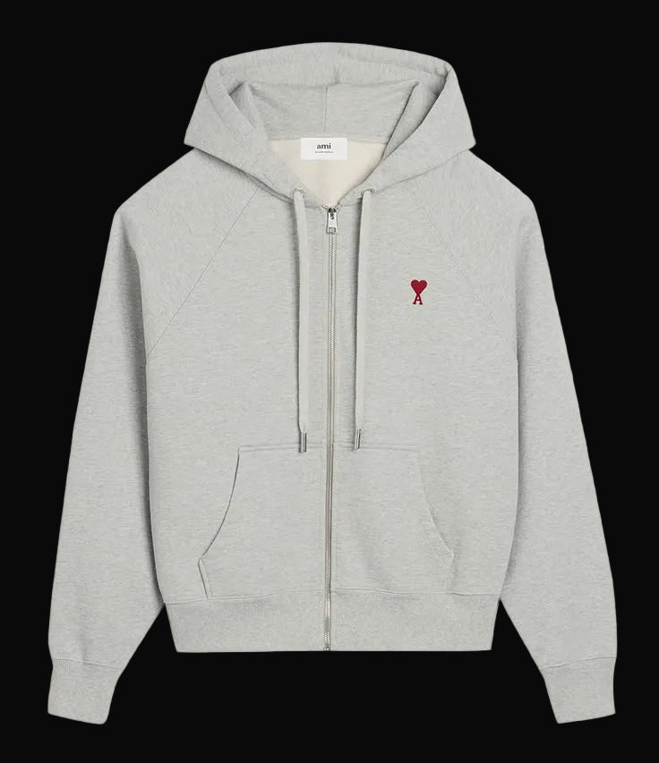 Ami Paris Grey Zip Up