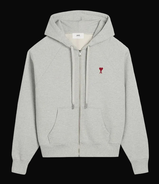 Ami Paris Grey Zip Up