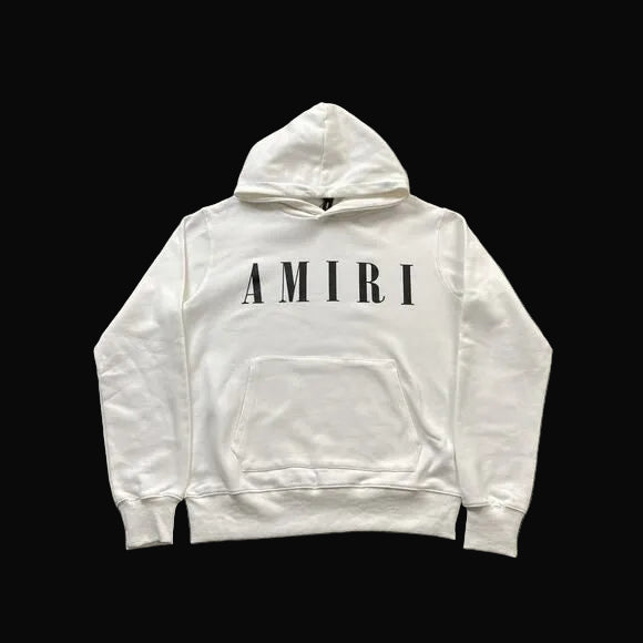 Amiri Logo Hoodie White