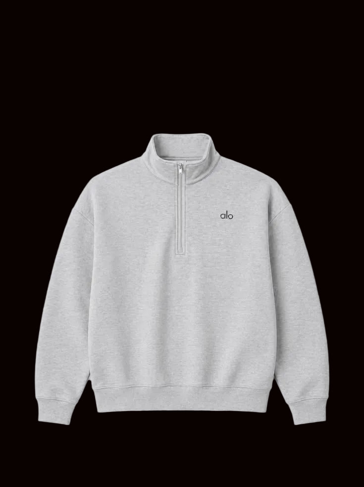 Alo Quarter Zip Grey