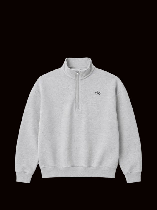 Alo Quarter Zip Grey