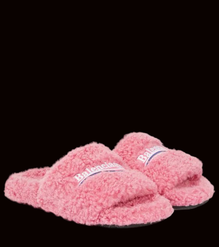 Balenciaga Furry Slide Pink