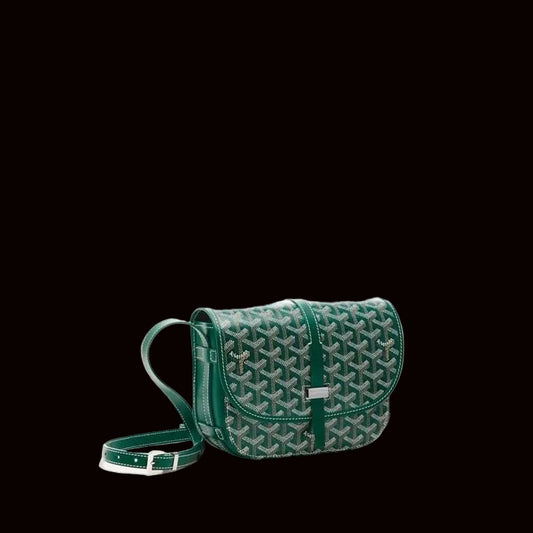 Goyard Belvedere Green Messenger Bag