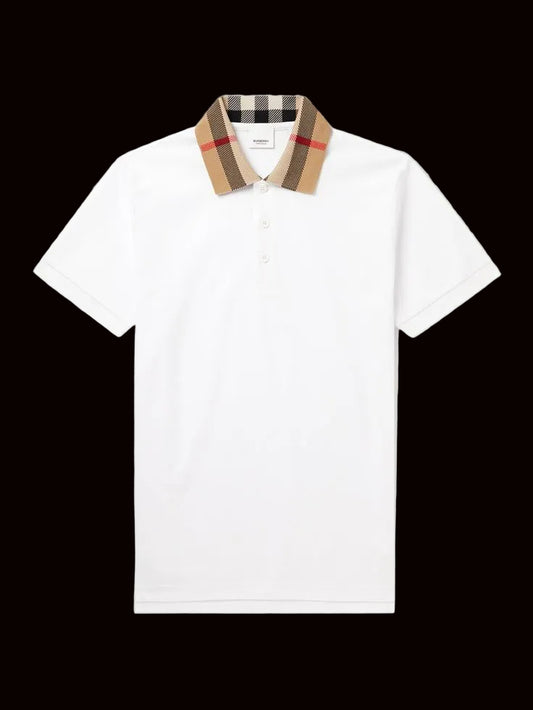 Burberry Polo Tee White