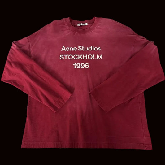 Acne Studio Long Sleeve Red