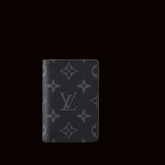 Louis Vuitton Black and Gray Monogram Card Holder