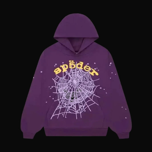 Sp5der Hoodie Purple