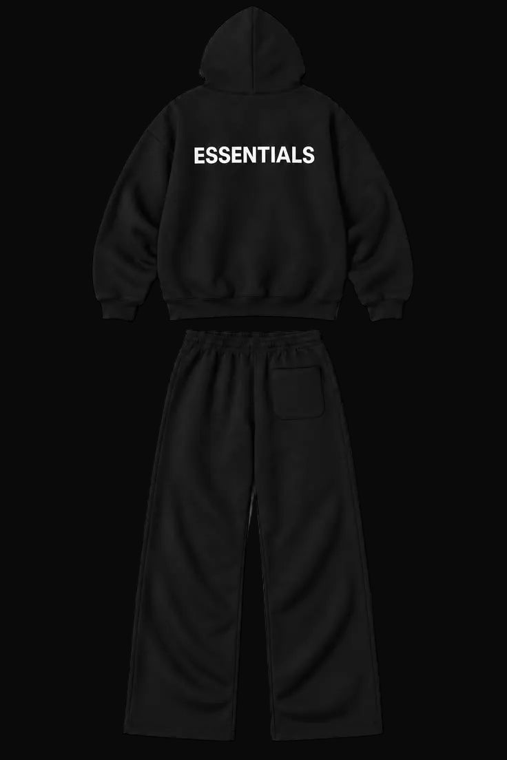 Essentials Tracksuit Black