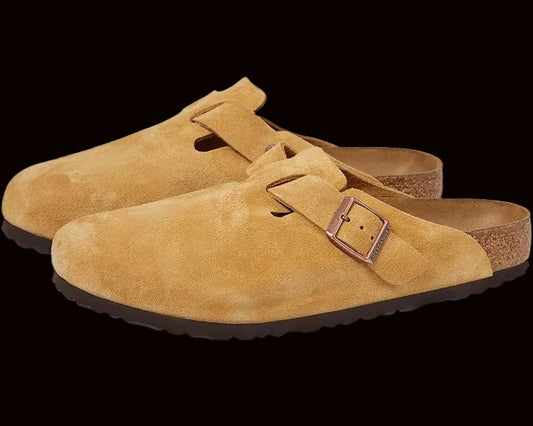 Birkenstock clogs camel