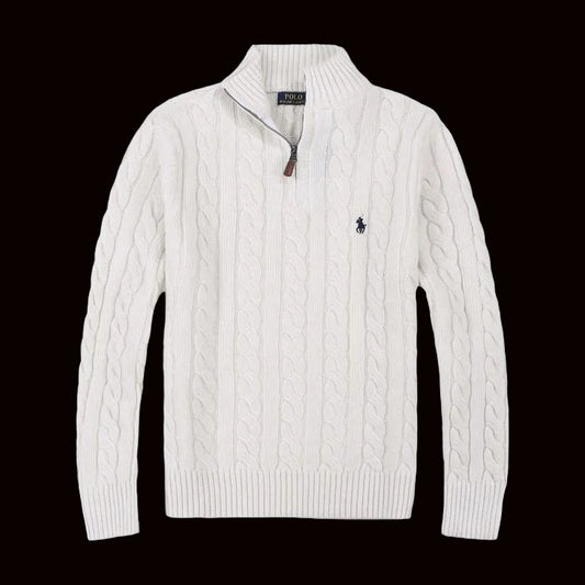 Ralph lauren cable knit quarter zip