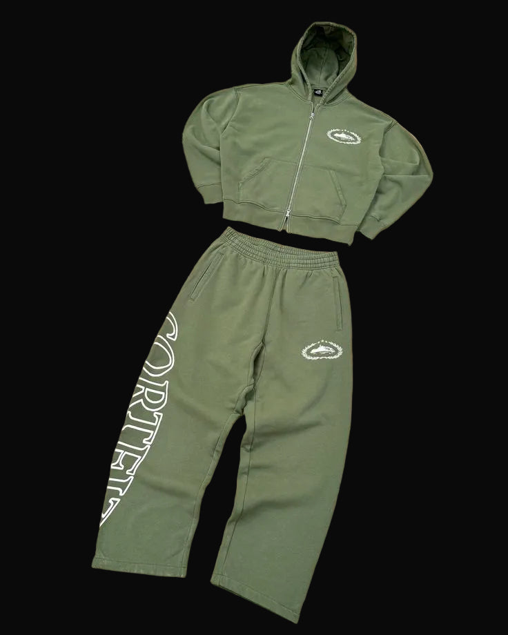 Corteiz Tracksuit Dark Green