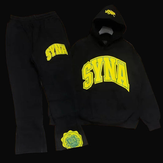 Syna World Tracksuit black & Yellow