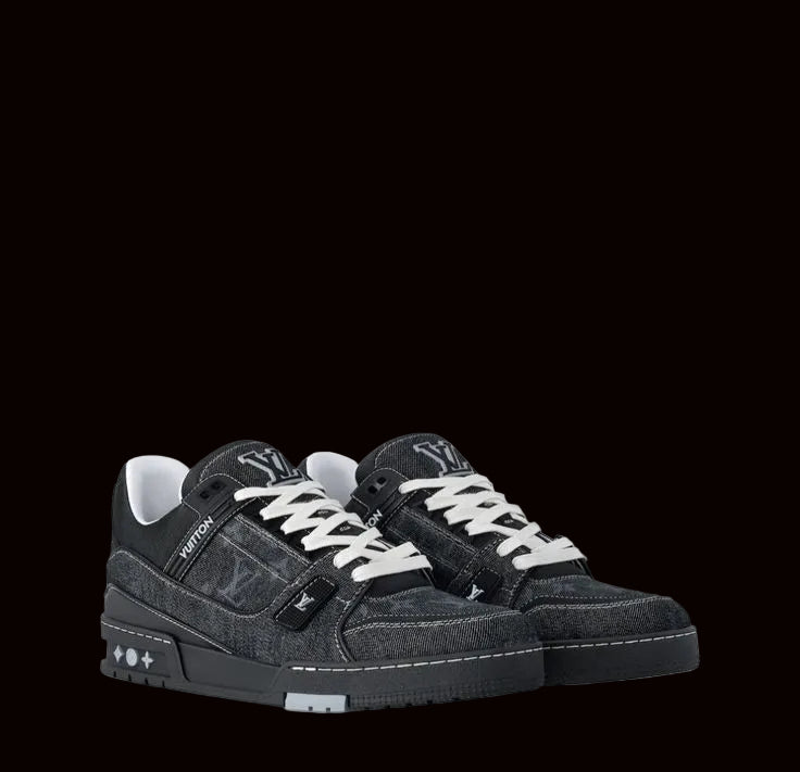 LV Trainers - Damier Denim Black