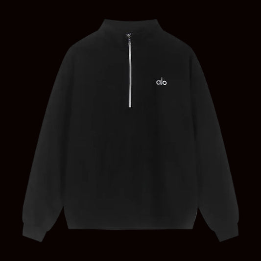 Alo Quarter Zip Black